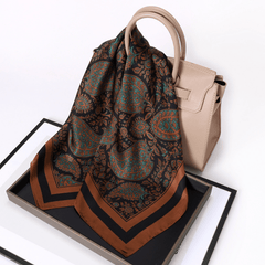 Striped Square Scarf Bandana Neckerchief Head Wrap
