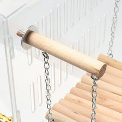 Wooden Swing Toy for Pet Bird Cage