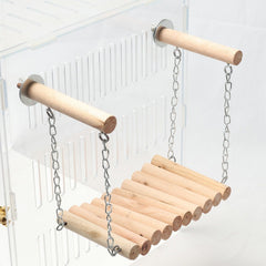 Wooden Swing Toy for Pet Bird Cage