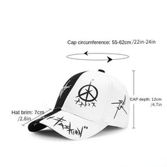 Hip Hop Baseball Cap Letter Graffiti Unisex Sunscreen Sports Dad Hat