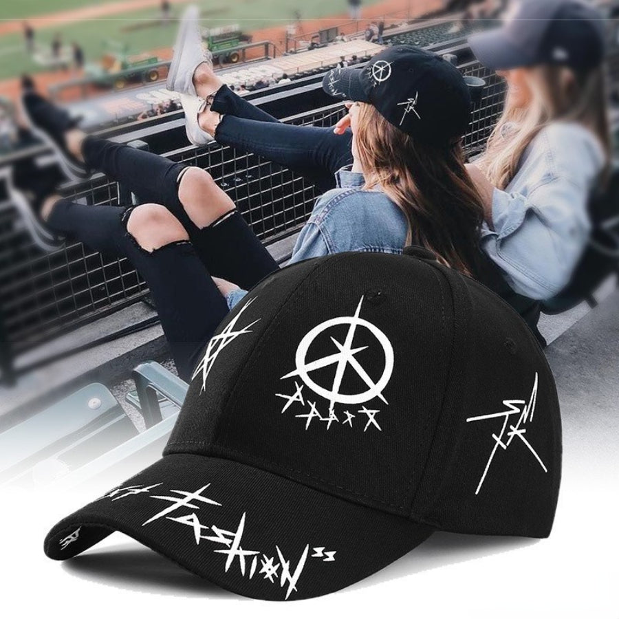Hip Hop Baseball Cap Letter Graffiti Unisex Sunscreen Sports Dad Hat