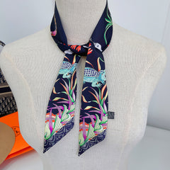 Elephant Pattern Neckerchief Long Skinny Scarf Headband Sash