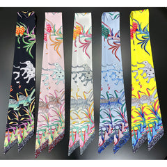 Elephant Pattern Neckerchief Long Skinny Scarf Headband Sash