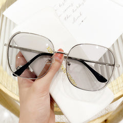Oval Metal Sunglasses UV400 Outdoor Beach Glasses
