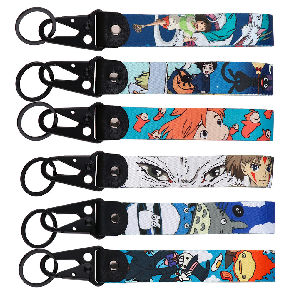 Classic Cartoon Anime Car Keychain Keys Holder Accessories Keychains For Men