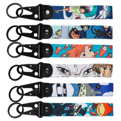 Classic Cartoon Anime Car Keychain Keys Holder Accessories Keychains For Men