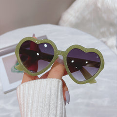 Y2K Heart Shaped Sunglasses Sun Protection for Party Boys Girls