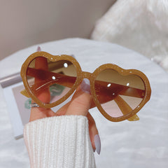 Y2K Heart Shaped Sunglasses Sun Protection for Party Boys Girls
