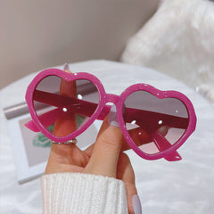 Y2K Heart Shaped Sunglasses Sun Protection for Party Boys Girls