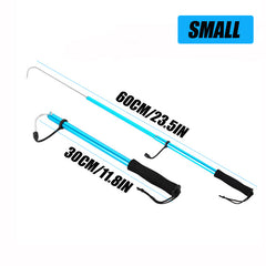 Telescopic Fishing Gaff Aluminum Pole with Handle and Hook
