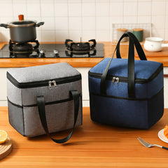 Insulated Lunch Storage Bag Portable Satchel Bag