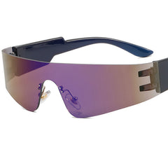 Men's Rimless Punk Sunglasses UV Protection Sports Sunglasses