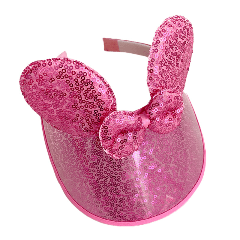 Girls Sequins Bow Sun Hat for Outdoor Summer Beach