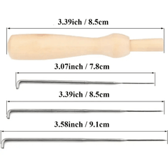 20PCS Felting Kit with Needles, Handle, Storage Tube - DIY Felting Crafts Tools