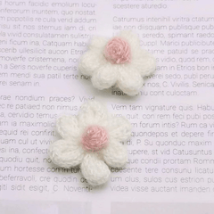10 Hand Knitted Crochet Flowers Diy Brooch Hairpin Clothing Decor