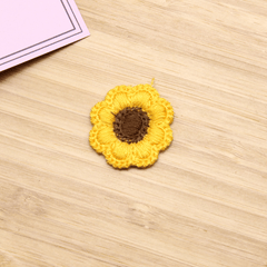 5pcs Embroidery Flowers Patches Sew On Appliques DIY Hair Clip Decor Supplies