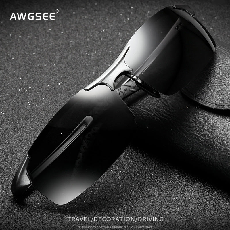 Men's Polarized Aluminum Frame Sunglasses UV400 Anti Glare Eyewear