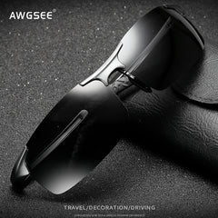 Men's Polarized Aluminum Frame Sunglasses UV400 Anti Glare Eyewear