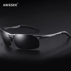 Men's Polarized Aluminum Frame Sunglasses UV400 Anti Glare Eyewear