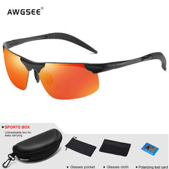Men's Polarized Aluminum Frame Sunglasses UV400 Anti Glare Eyewear