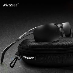 Men's Polarized Aluminum Frame Sunglasses UV400 Anti Glare Eyewear