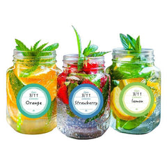 Dissolvable Food Labels 1.5-Inch No Residue Washable Jar Labels