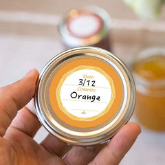 Dissolvable Food Labels 1.5-Inch No Residue Washable Jar Labels