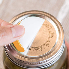 Dissolvable Food Labels 1.5-Inch No Residue Washable Jar Labels