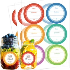 Dissolvable Food Labels 1.5-Inch No Residue Washable Jar Labels