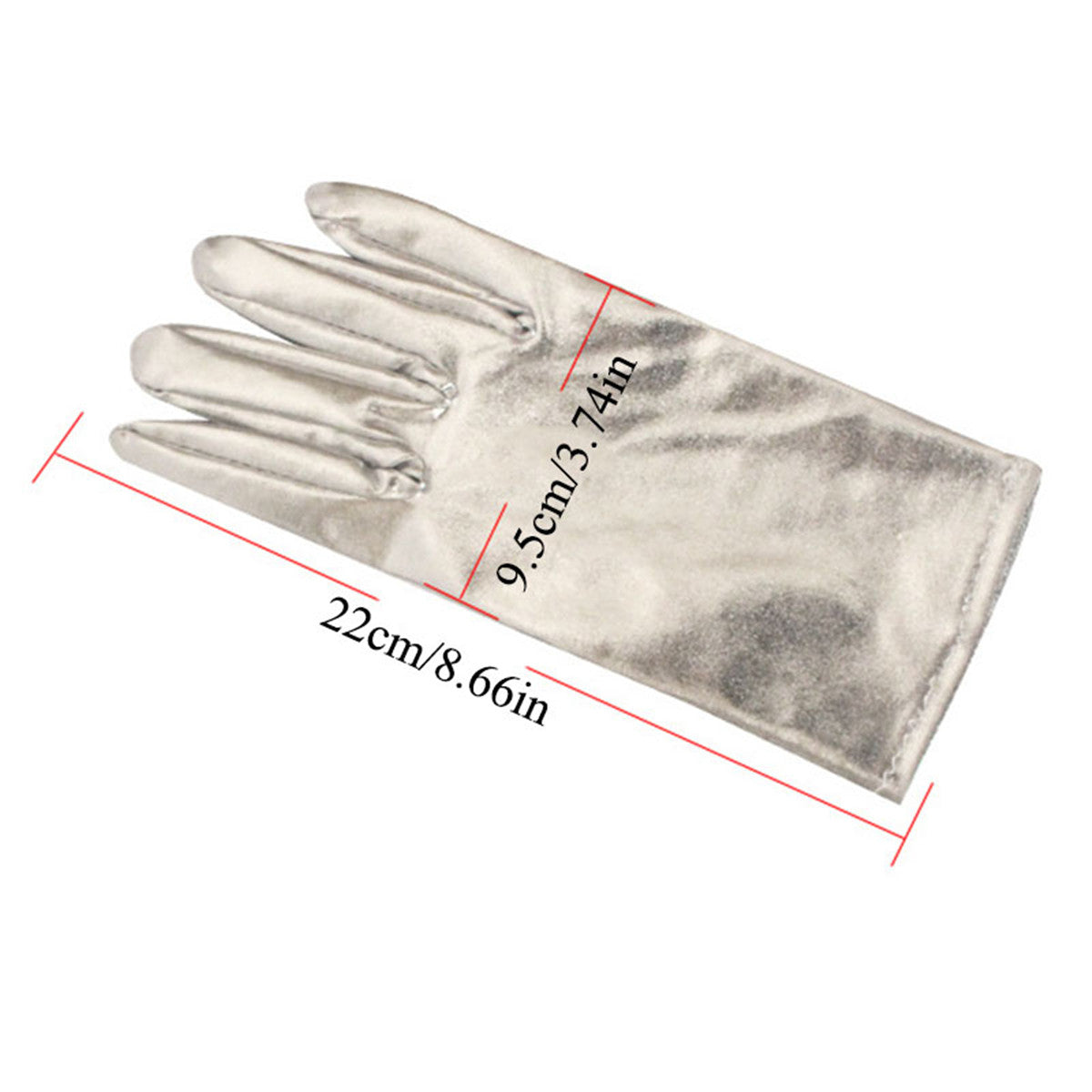 Women Short Bridal Wedding Gloves Cosplay Props Party Leather Gloves