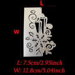 Flower Candle Edge Die Cut Stencil Template for DIY Scrapbooking Embossing