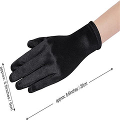 Women Short Bridal Wedding Gloves Cosplay Props Party Terylene Gloves
