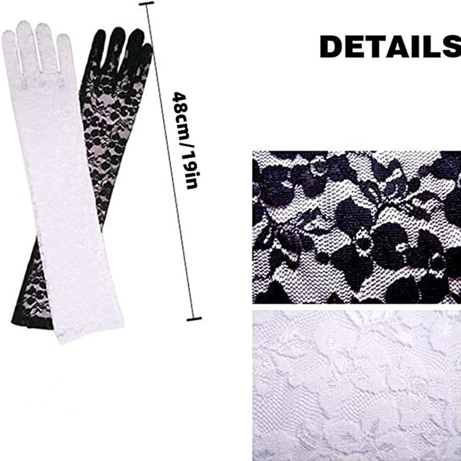 Long Lace Bridal Gloves for Women