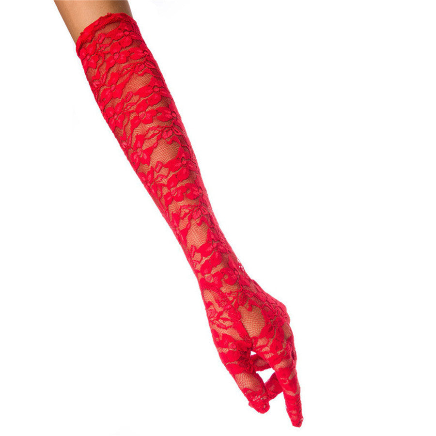 Long Lace Bridal Gloves for Women