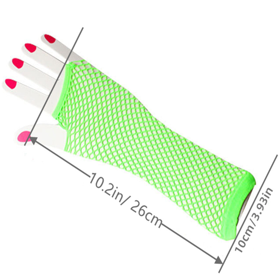 Fishnet Long Gloves Party Accessory Sexy Nylon Mitt