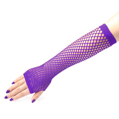Fishnet Long Gloves Party Accessory Sexy Nylon Mitt