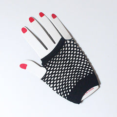 Short Fishnet Mitt Women's Gloves Y2K Decoration