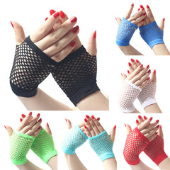 Short Fishnet Mitt Women's Gloves Y2K Decoration