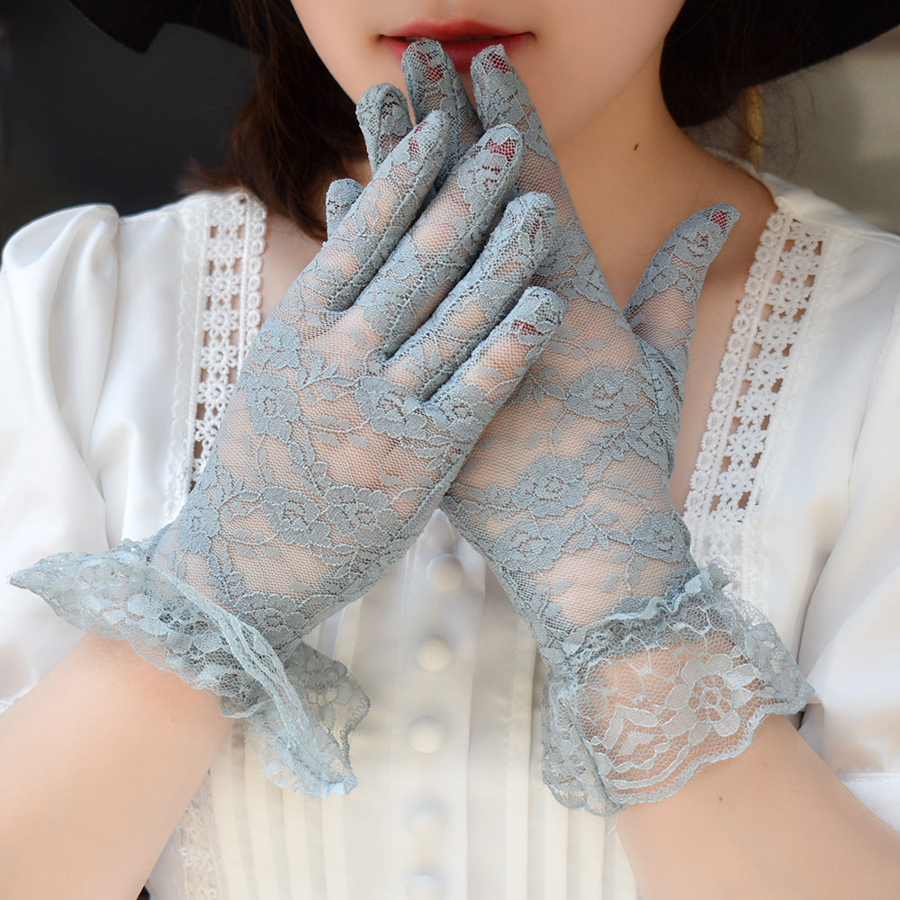 Ladies Lace Gloves Short Gloves for Wedding Prom