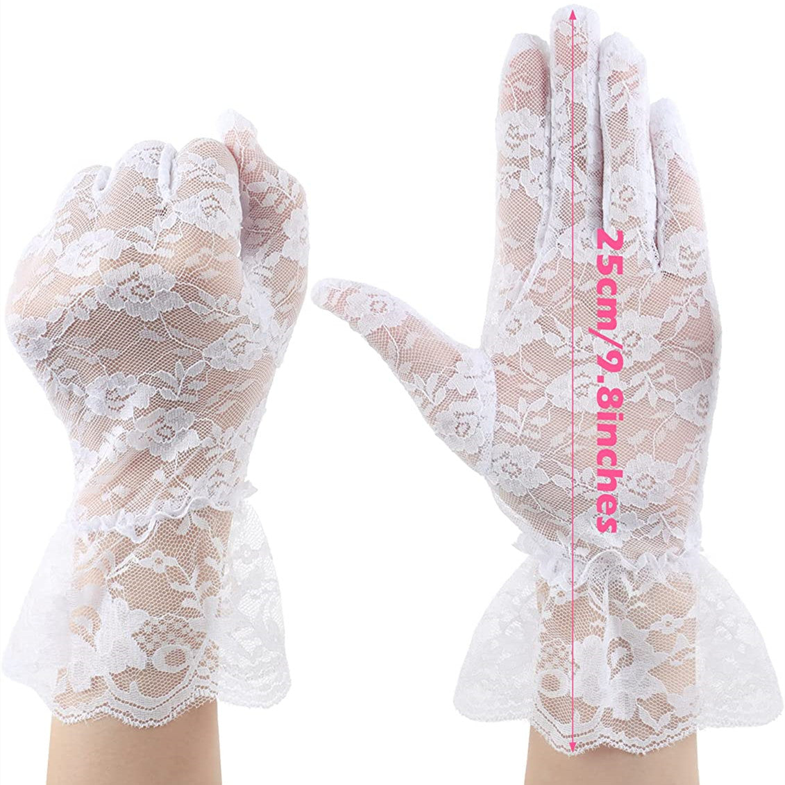 Ladies Lace Gloves Short Gloves for Wedding Prom