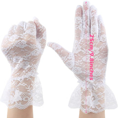 Ladies Lace Gloves Short Gloves for Wedding Prom