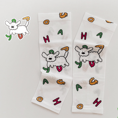 Baby Kids Girls Cartoon UV Protection Arm Ice Silk Sleeves Summer Clothes
