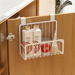2pcs Hanging Basket Over Door Kitchen Storage Organizer Trash Can Wall Mount