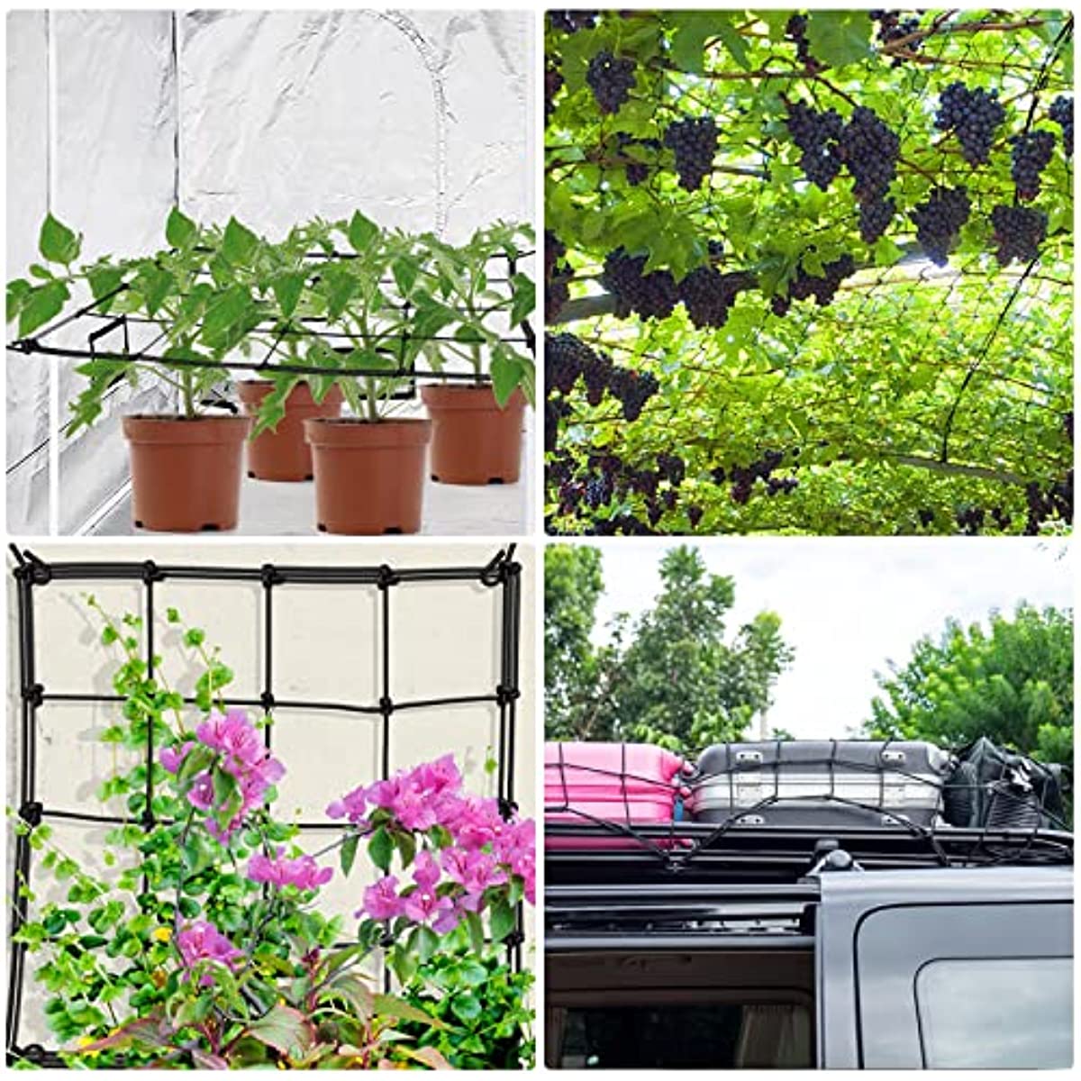 Heavy Duty Elastic Net for Grow Tent and Garden Climbing Plants