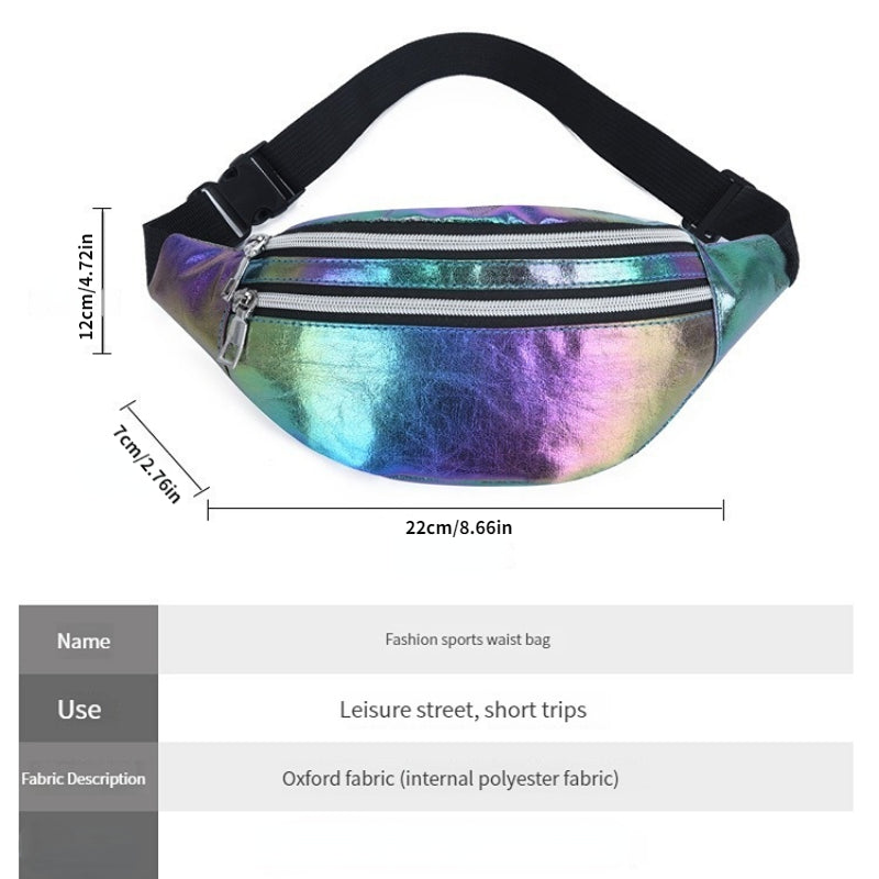 Holographic Laser Waist Bag for Girls