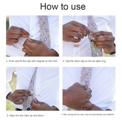 Magnetic Tie Clip Stainless Steel Shirt Tie Clips