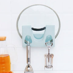 Adjustable Wall Mount Pot Lid Holder Organizer Kitchen Storage Rack