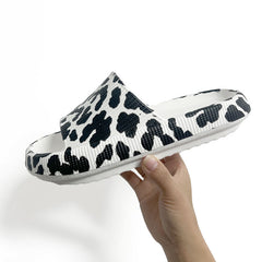 Leopard Print Lightweight Non Slip Open Toe Slides
