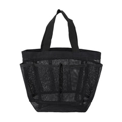 Convenient Hanging Shower Tote Bag with 9 Pockets for Toiletries and Makeup