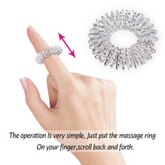 10pcs Finger Massagers for Stress Relief and Improved Circulation